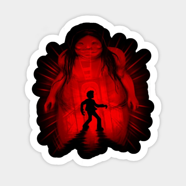 The Red Room Sticker by Punksthetic